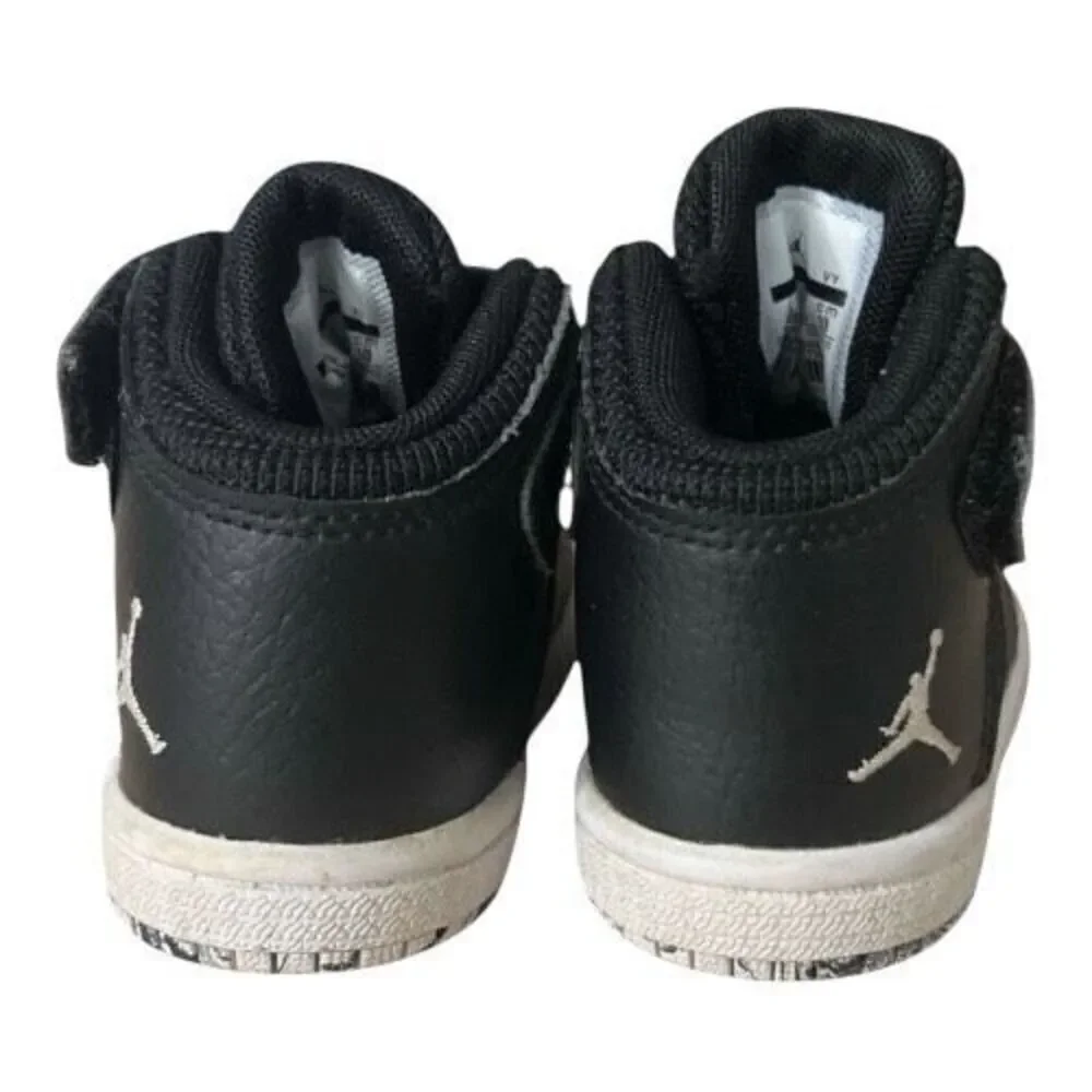 Nike Air Jordan Flight Toddlers Basketball Athletic Shoes 4C Black 828244-010
